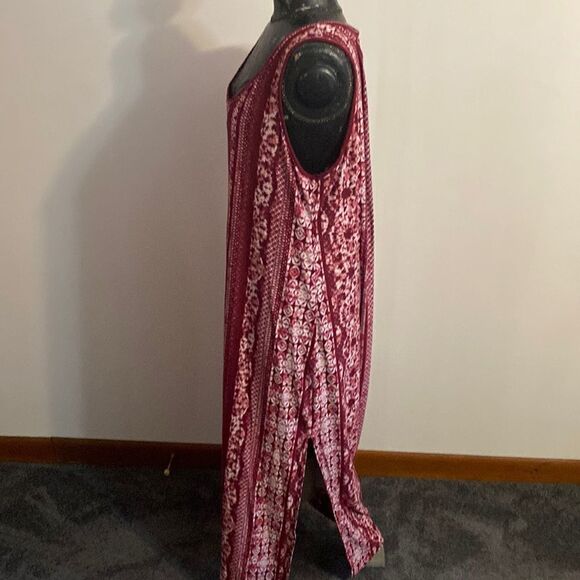 Rouge Collections burgundy/white, size 3X - Picture 2 of 5